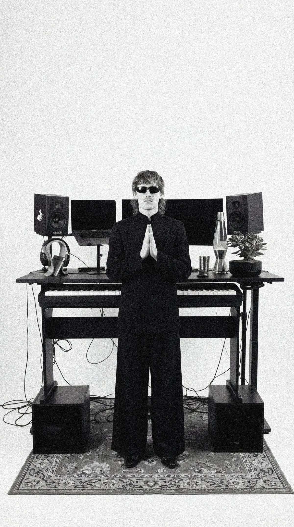 Daan in his studio