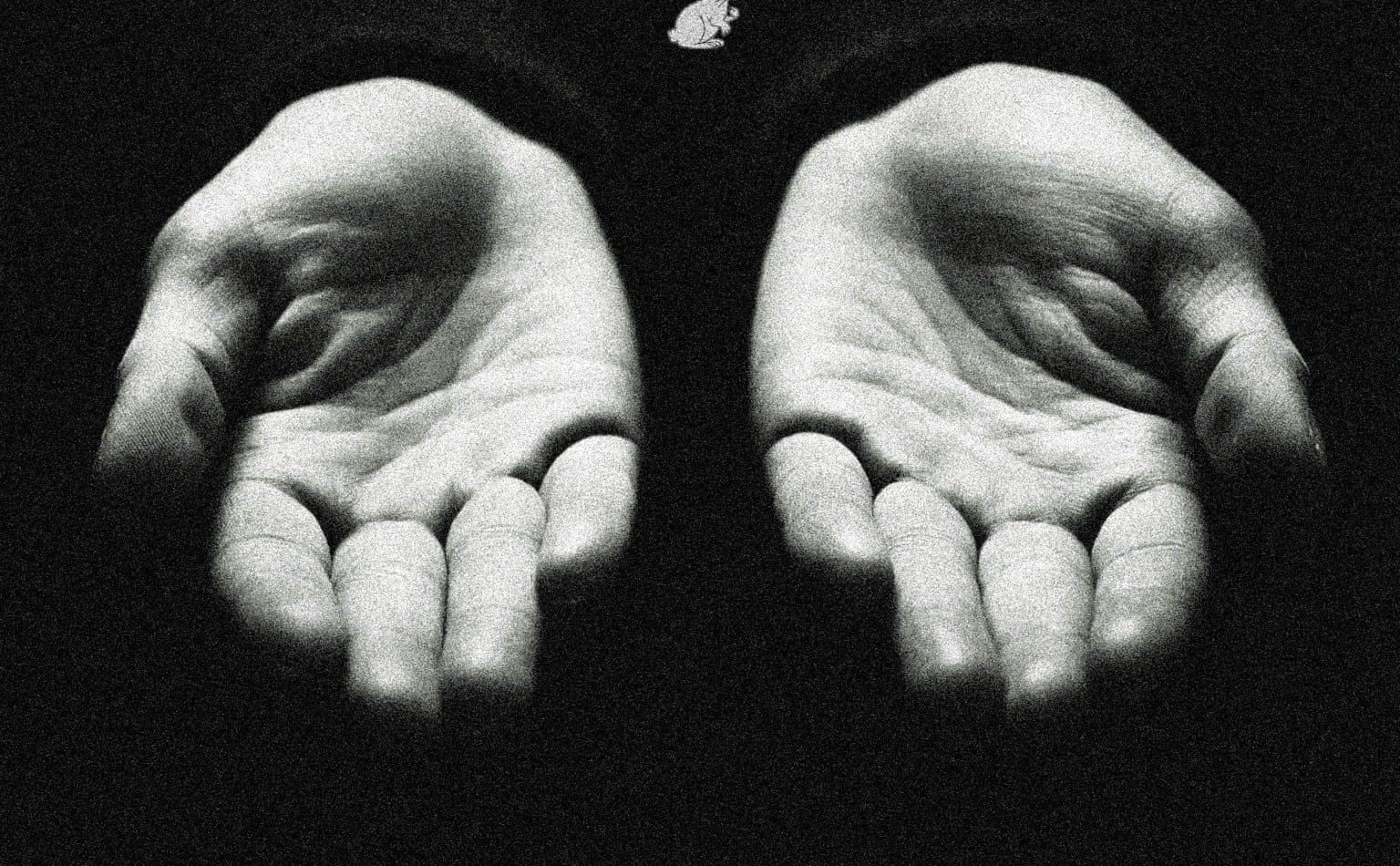 Two open hands